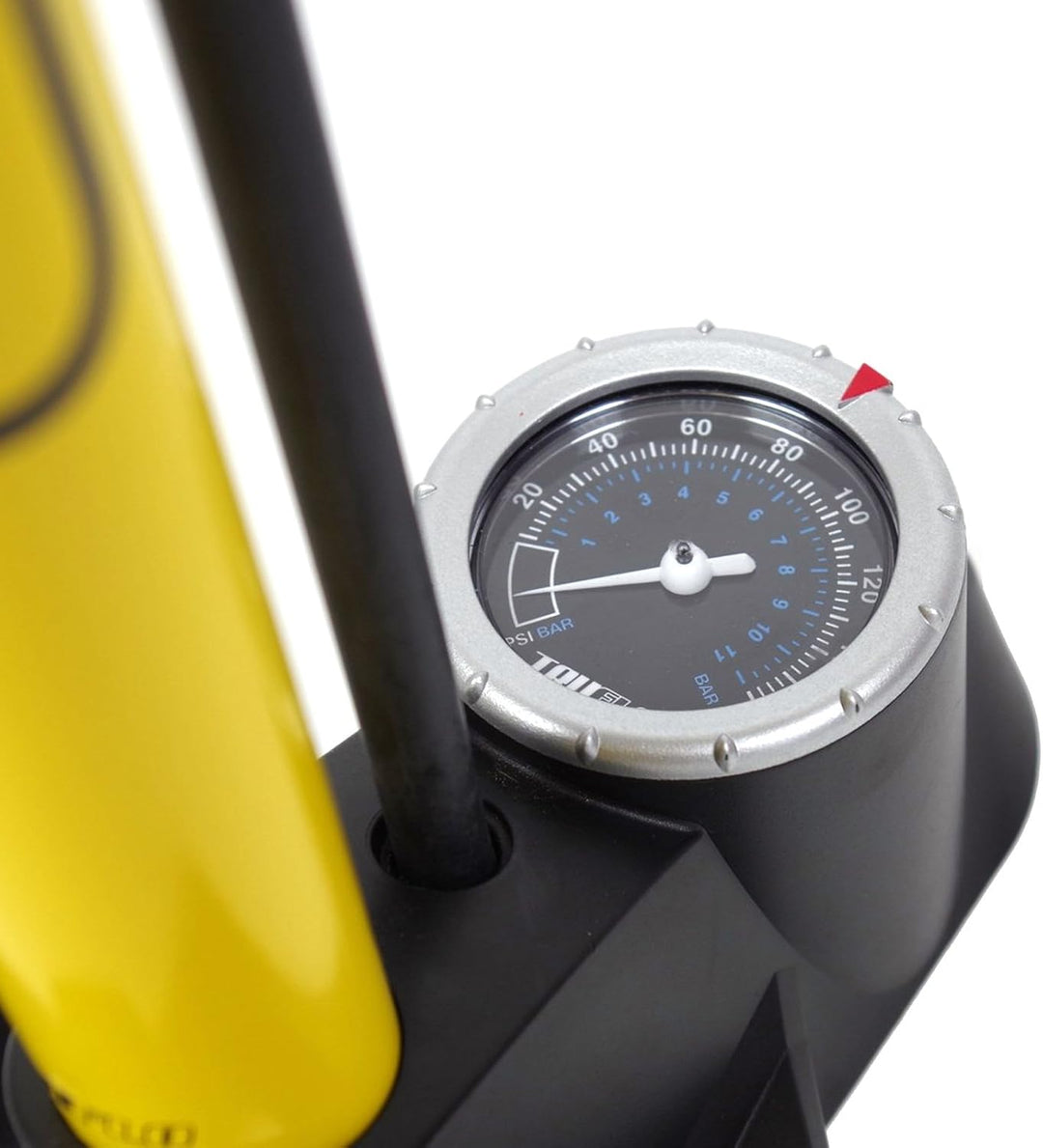Easitrax 3-Gang-Pumpe mit Manometer, max. 160 psi Schwarz, Schwarz