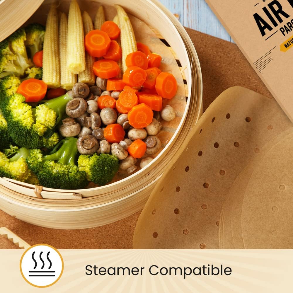 Airfryer Rounds 220 Stück Pergamentpapier Blatt von Baker&