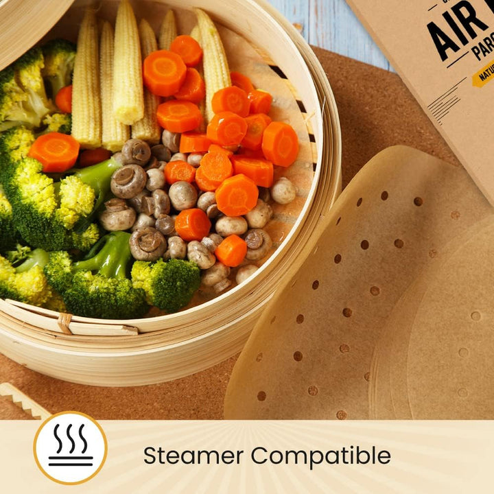 Airfryer Rounds 220 Stück Pergamentpapier Blatt von Baker&