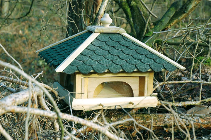 Luxus-Vogelhaus 98700e Grosses XXL Vogelhaus aus Holz (Kiefer) für Garten, Balkon, mit 4 herausziehb