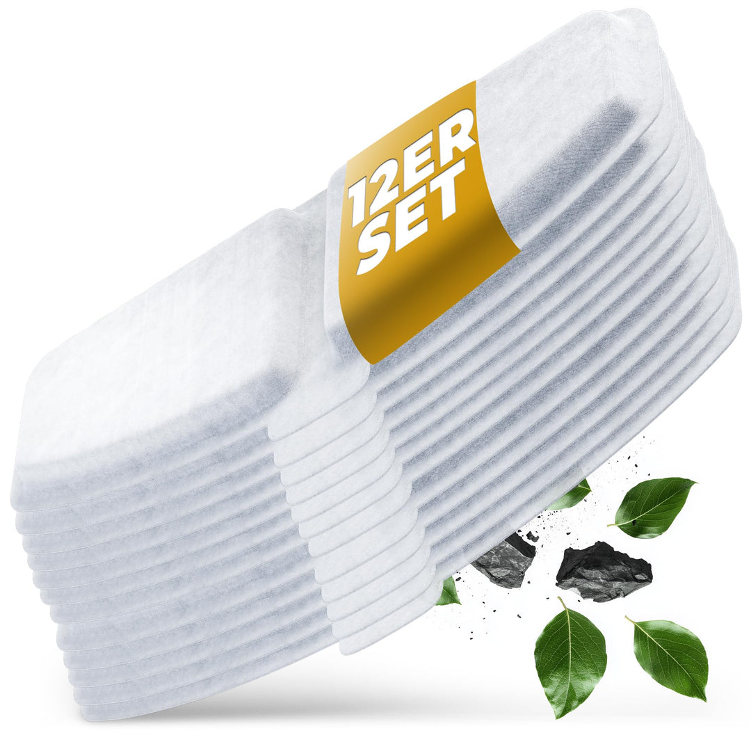 GoKat – Ersatzfilter für Katzenbrunnen, 12 Stück Filter für Trinkbrunnen, doppelschichtig, kompatibe