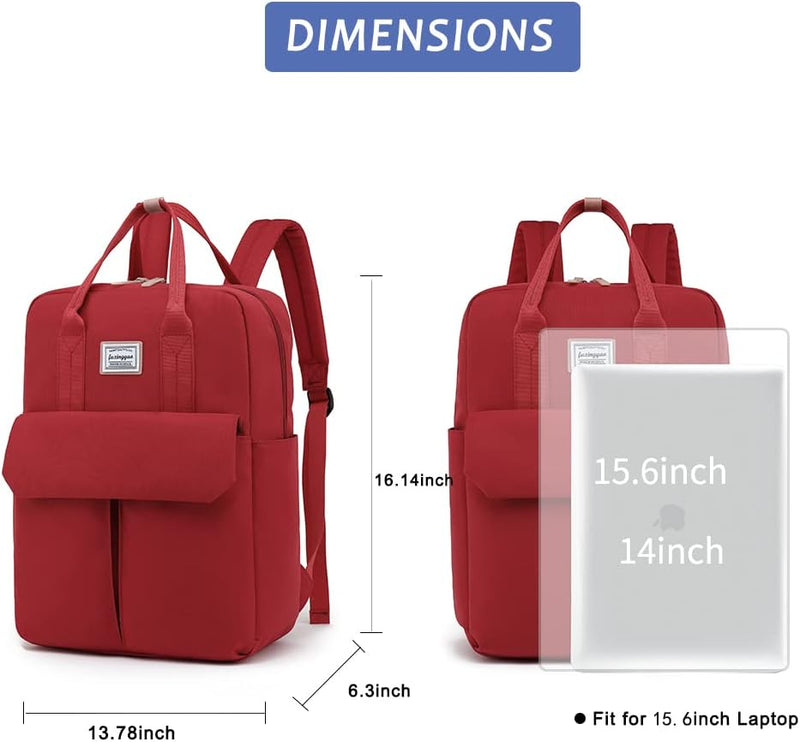 UXINGYAO Rucksack Handgepäck,Rucksack Damen mit Laptop Fach 15,6 Zoll, College-Schulrucksack Anti Di