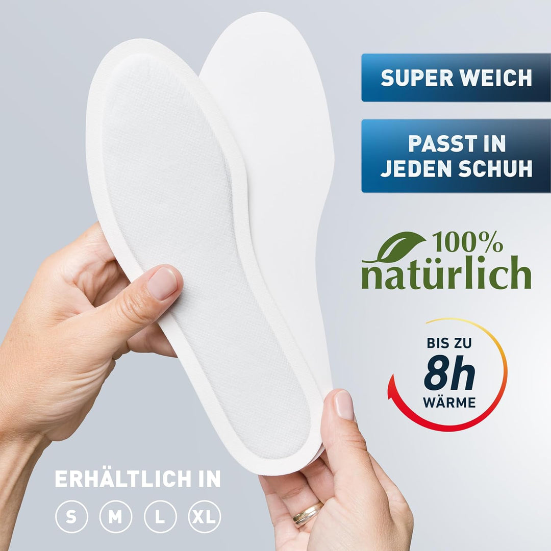 THE HEAT COMPANY Sohlenwärmer - 5, 10 oder 30 Paar - EXTRA WARM - Wärmesohlen - Fusswärmer - 8 Stund