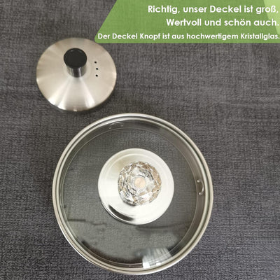 TROPFFREI Teekanne mit Siebeinsatz – Teekanne Glas 1,7L - Teekanne mit Sieb - Glaskaraffe mit Deckel