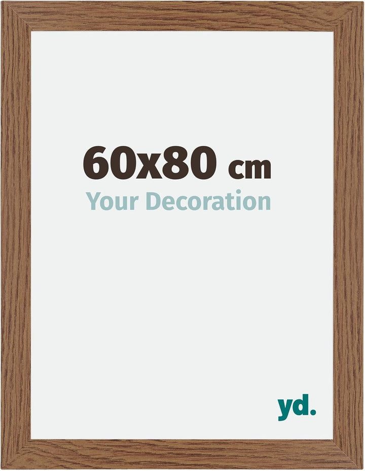 yd. Your Decoration - Bilderrahmen 60x80 cm - Bilderrahmen aus MDF mit Acrylglas - Antireflex - Ausg