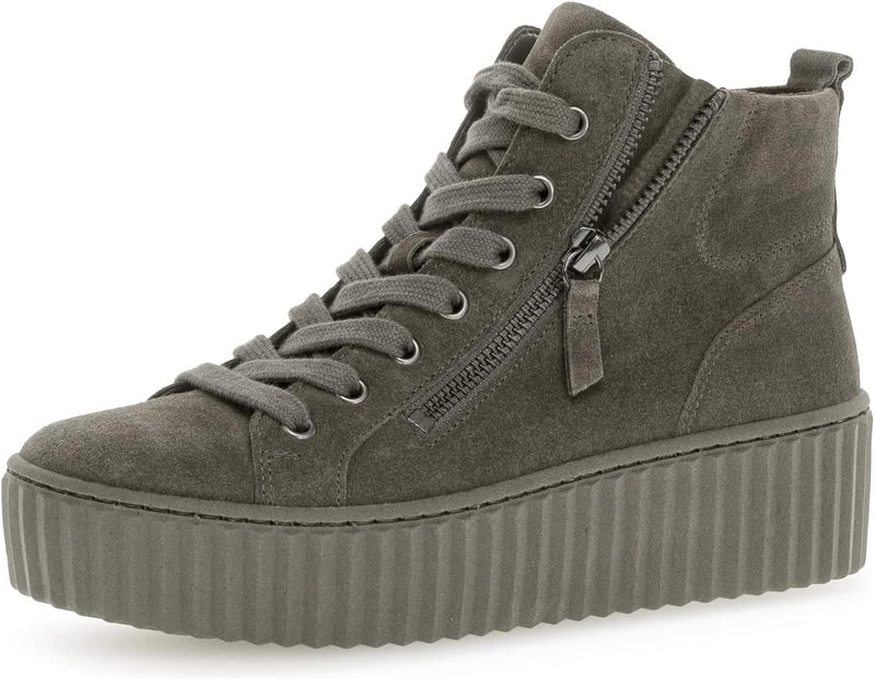 Gabor Damen High-Top Sneaker, Frauen Halbschuhe,Wechselfussbett,Best Fitting 37.5 EU Braun Tartufo,