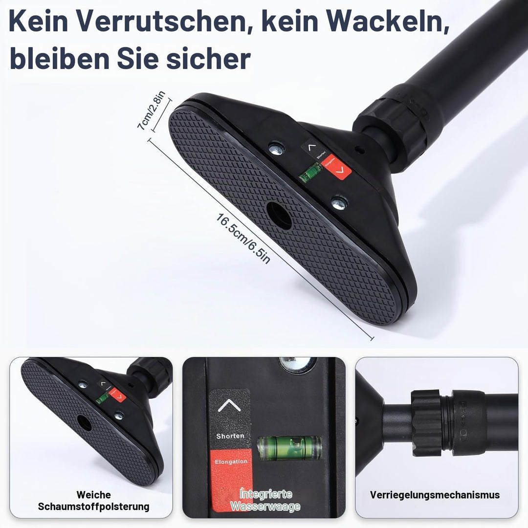 Klimmzugstange Türrahmen,Pull Up Bar Tragkraft bis 200 Kg,Reckstange Ohne Schrauben 74-97 cm Auszieh