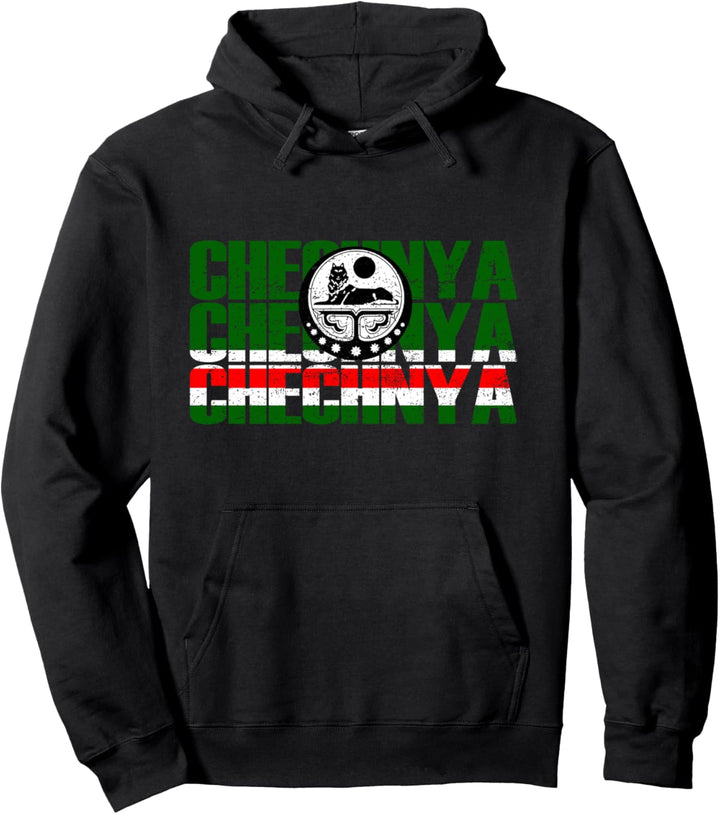 Tschetschenien, Tschetschenien-Flagge, Flagge von Tschetschenien. Pullover Hoodie