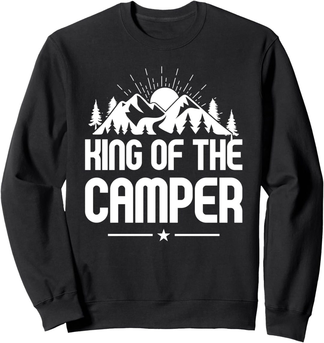 König der Camper Lustige RV Camper Sonnenuntergang Sweatshirt