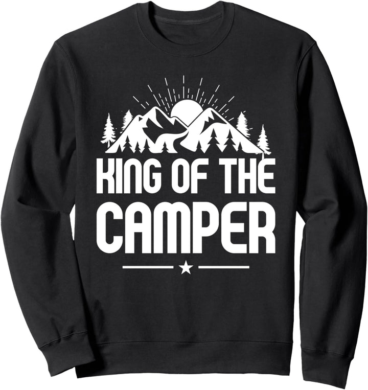König der Camper Lustige RV Camper Sonnenuntergang Sweatshirt