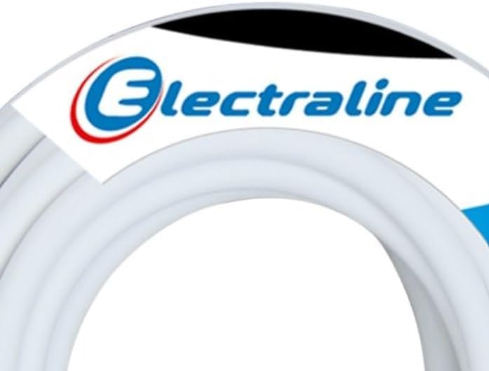 Electraline 20607038J, Kabel H05VV-F Abschnitt 2x1,5 mm², Länge 25 m, Weiss, Weiß