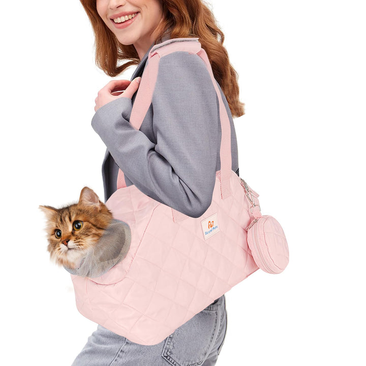 PETCUTE Hundetasche Hundetragetasche,Tragetuch Hund,Wasserdicht Welpentasche mit Abnehmbarer Matte,A