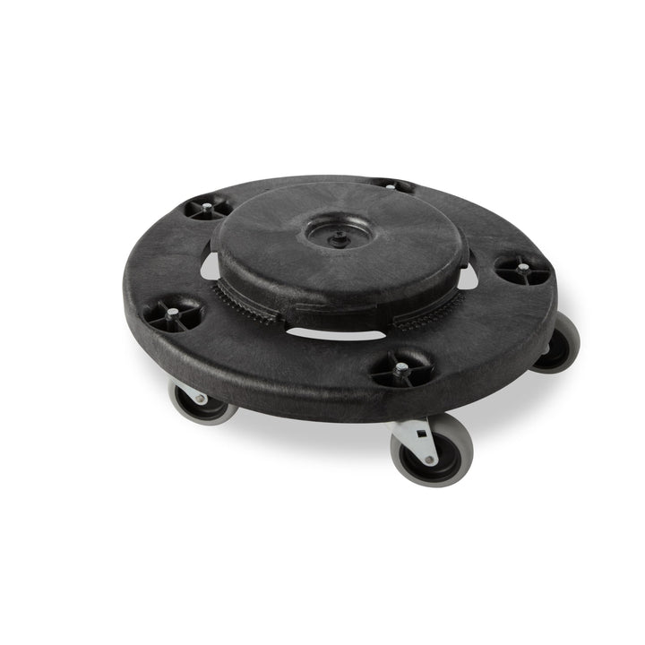 Rubbermaid Commercial Products BRUTE Trash Can Dolly - Black Passend für alle runden Brute-Behälter