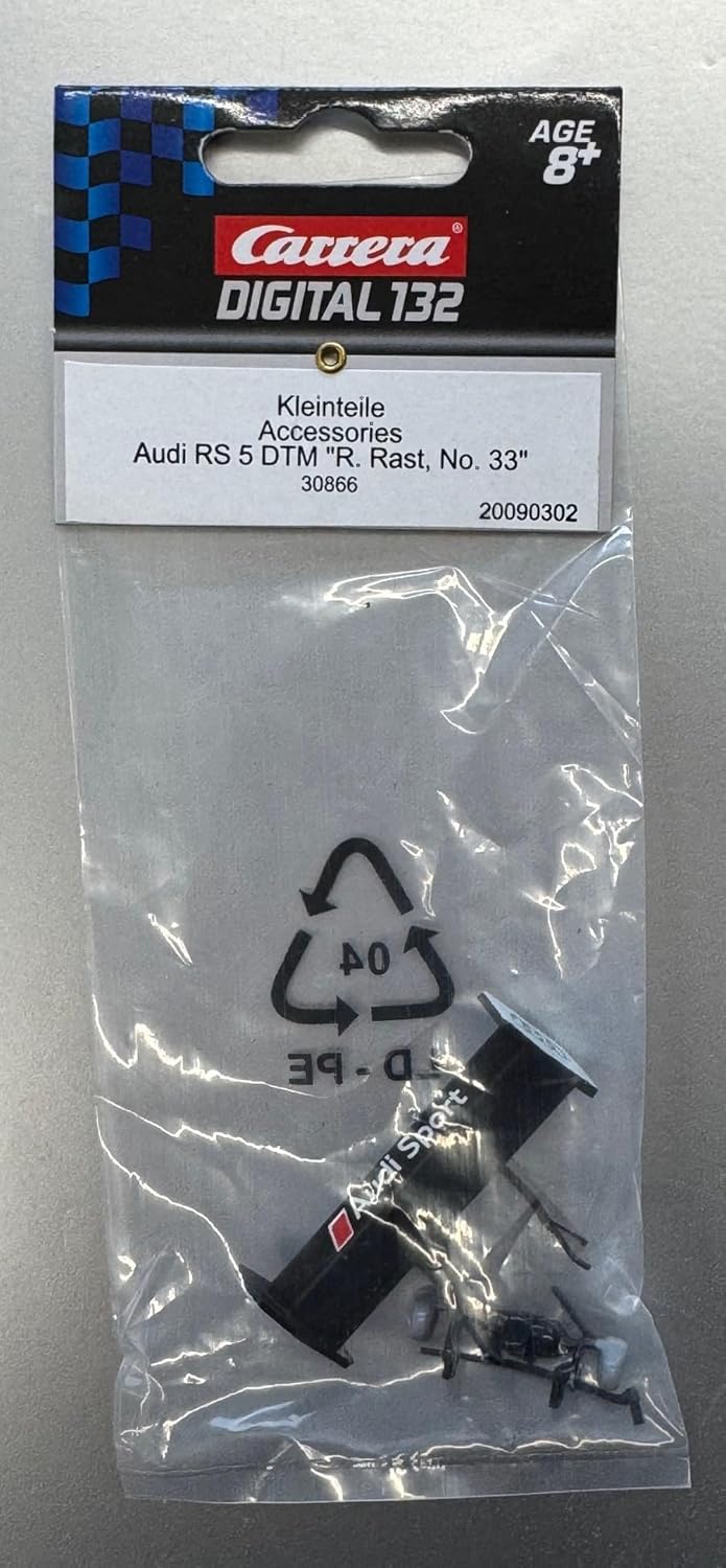 Carrera 90302 Digital132 Evolution Heckspoiler/Kleinteile Audi RS 5 DTM R. Rast, No.33