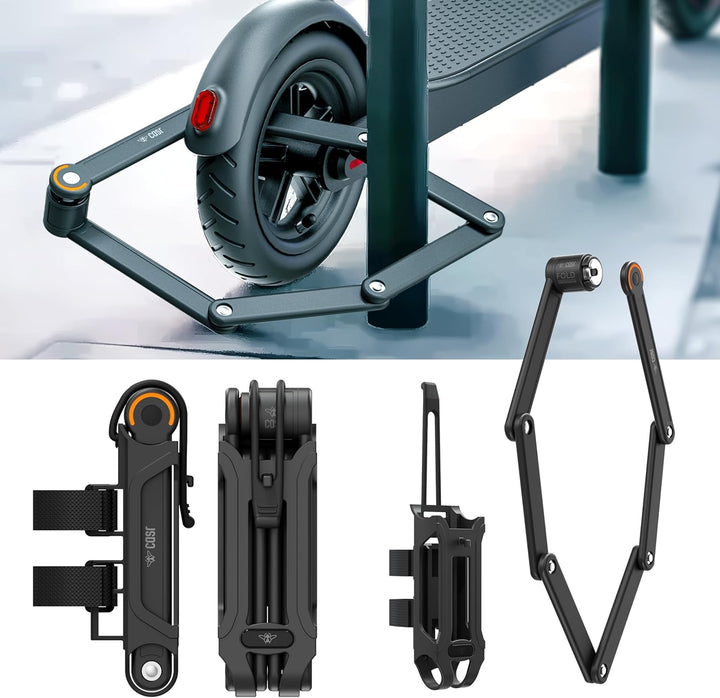 CASR Antivol FOLD Fahrradschloss Faltschloss mit Halterung – 80cm ultraleicht 725g, Fahrradschloss E