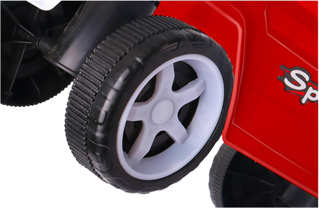 Rutschauto für Kinder, mit Hupe und Staufach, mit Hupe, Stauraum unter dem Sitz, Rutschfläche für Kl
