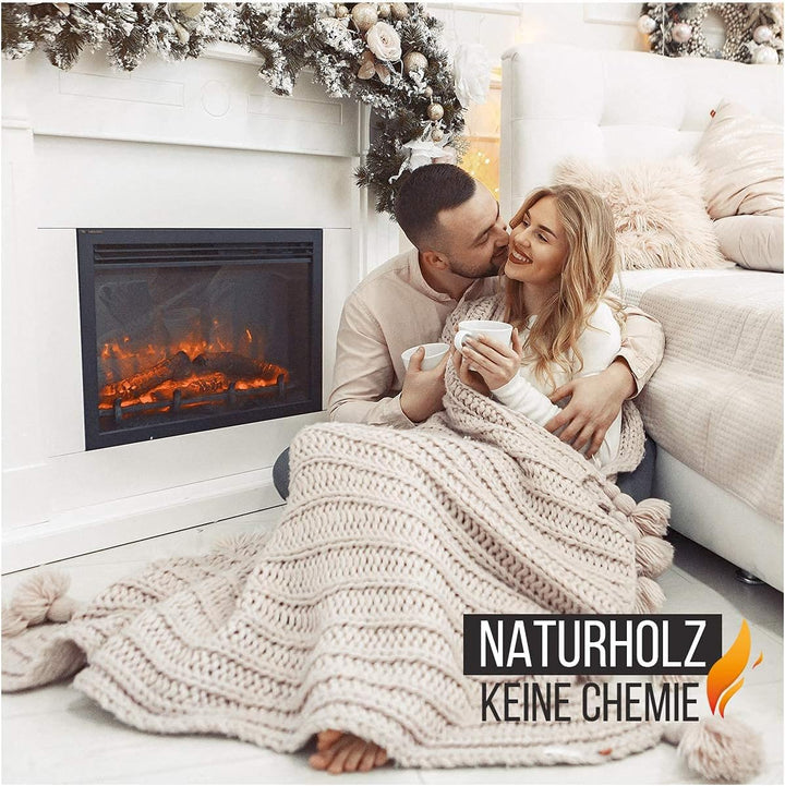 Aleko Premium 3,7 kg Brennholz BZW. Holzkohle - Anzünder aus Eichenholz, Bio Kaminanzünder, für Gril
