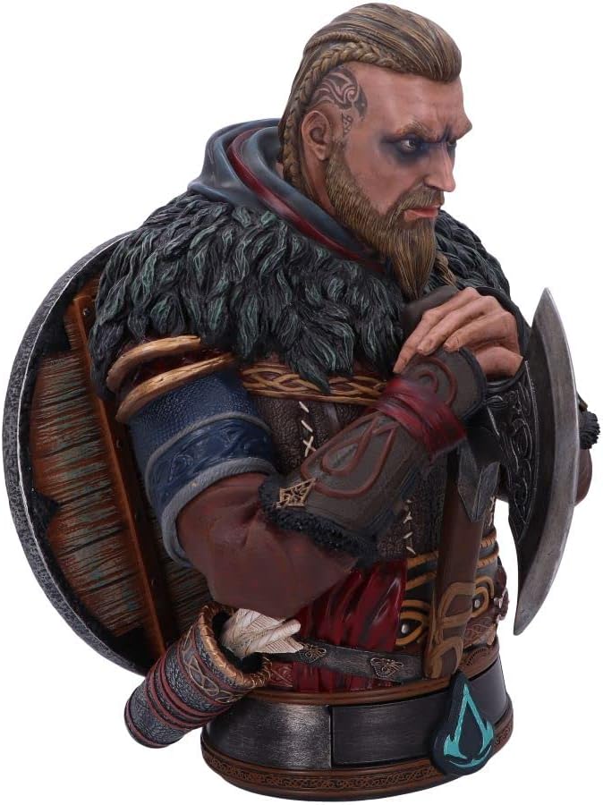 Nemesis Now Offiziell lizenzierte Assassin's Creed Valhalla Eivor Büste, Mehrfarbig, 32 cm, Harz