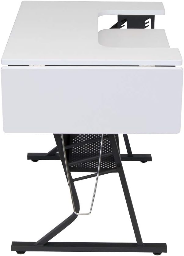 Sewing Online Hobbytisch Schwarz und Weiss