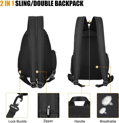 BAIGIO Multifunktional Kamerarucksack DSLR Kameratasche Fotorucksack Brusttasche Wasserabweisend Kam