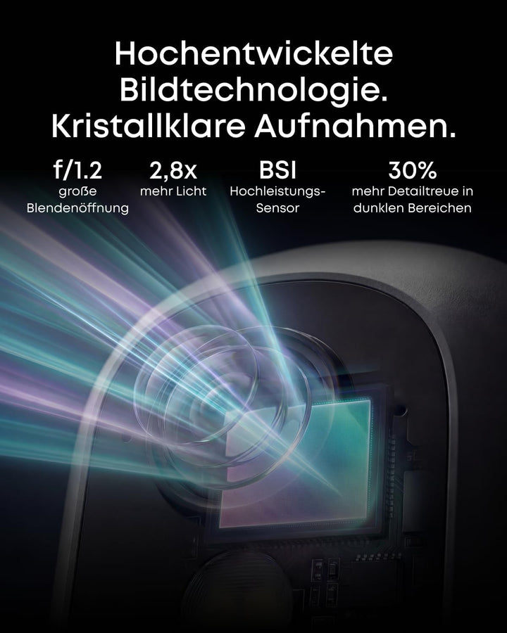 eufy eufyCam C35, Kabellose Überwachungskamera Aussen & Innen, Magnetische Halterung, Farbnachtsicht