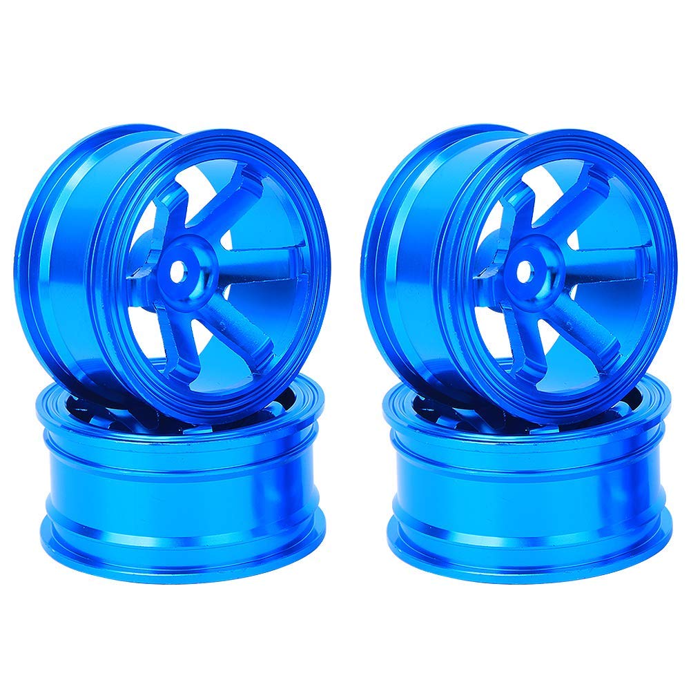 Tbest RC Radnabe, 4 Stück Aluminiumlegierung Felgen Naben für Universal 1/10 Flat Running Drift RC A