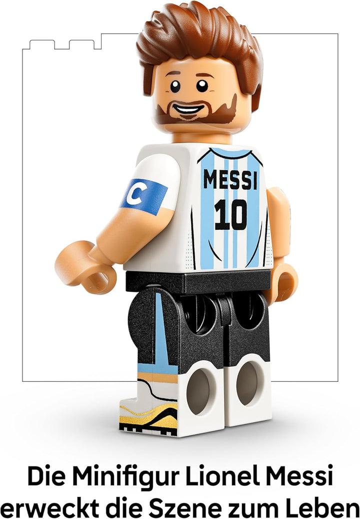 LEGO Editions Lionel Messi – Fussball-Highlights Spielzeug - 3D Modellbau mit Minifigur zum Sammeln