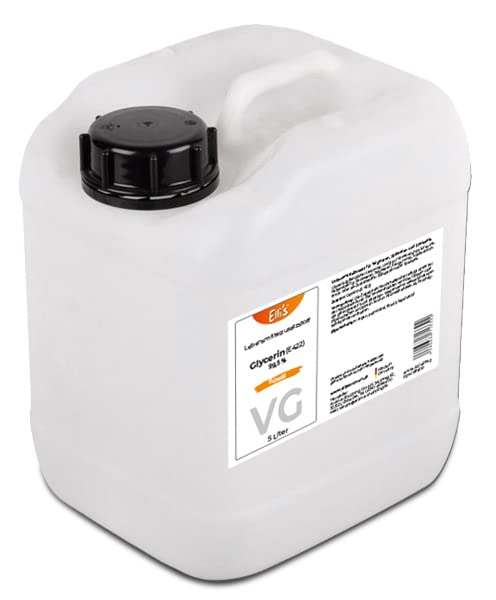 GLYCERIN 99,5% REIN | Lebensmittelzusatz für Lebensmittel und Kosmetika | Vegan und Feuchtigkeitsspe