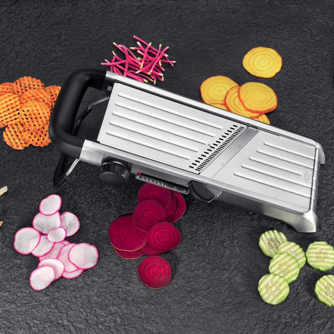 OXO Steel Profi-Obst- und Gemüsehobel aus Stahl 2.0 Single Stainless Steel, Single Stainless Steel