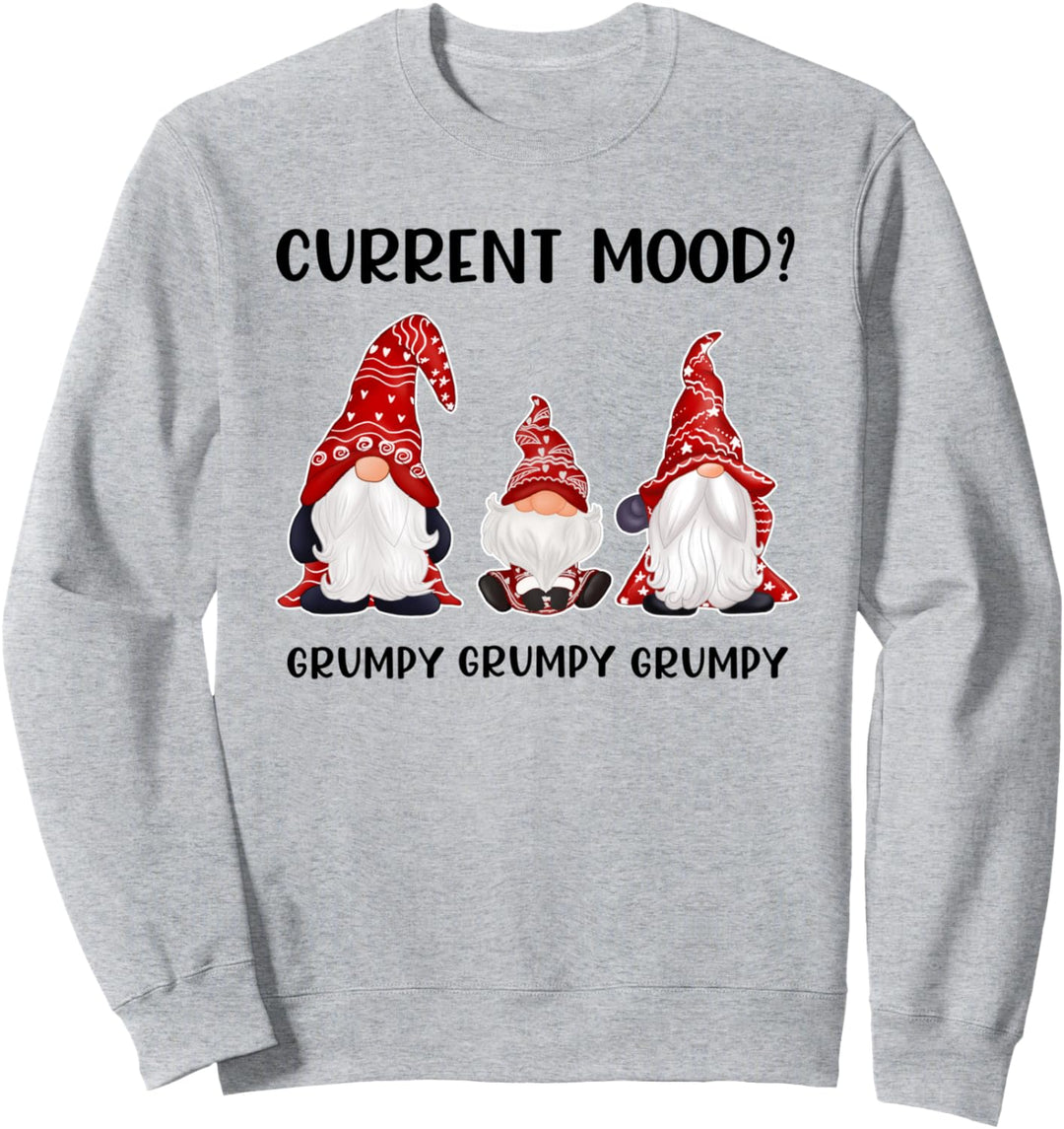 Xmas Grumpy Mood Weihnachten Wichtel Gnome Zwerge Sweatshirt