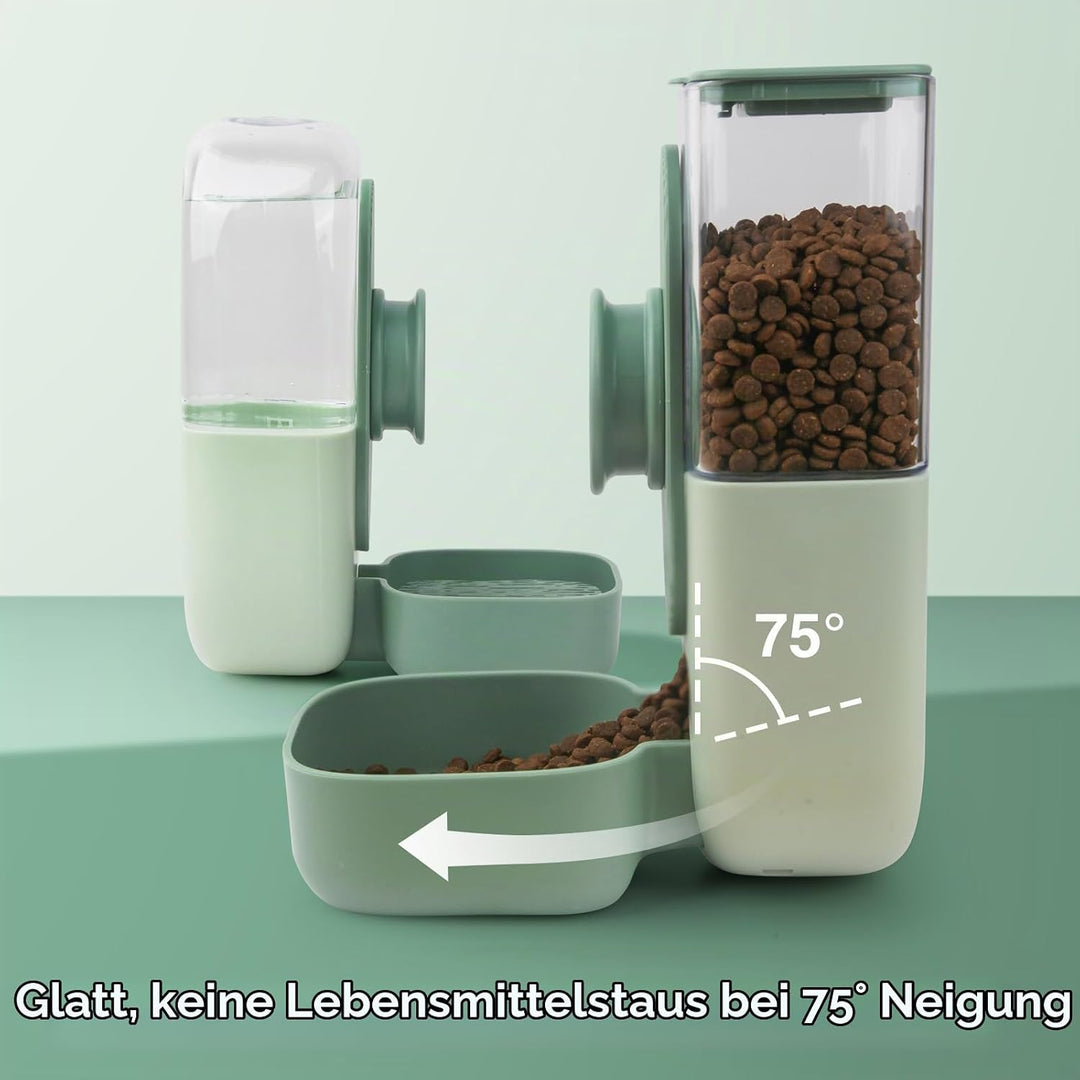 HENYEER Automatischer Futter und Wasserspender für Haustiere,Hängend Futterspender, Automatischer Fu