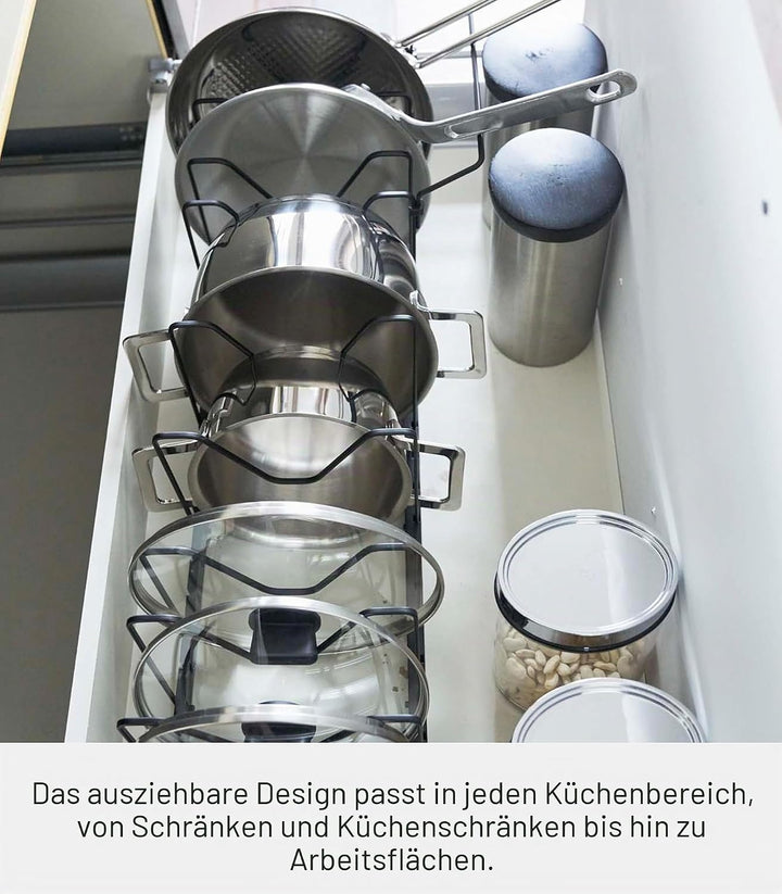 YAMAZAKI Tower Pfannenhalter, Kunststoff,