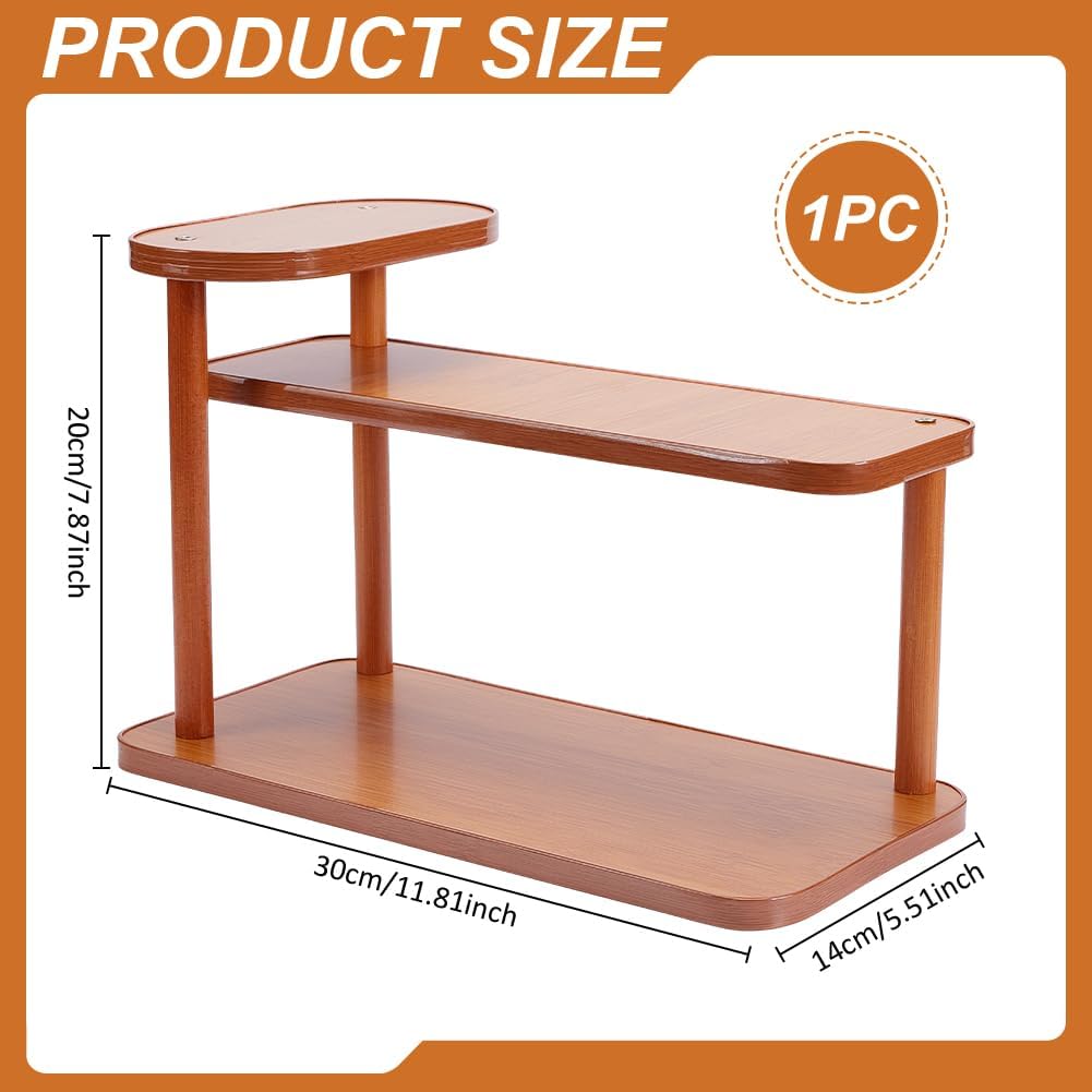 UNICRAFTALE Parfüm Organizer Mit Einer Ebene Für Die Arbeitsplatte Badezimmer Organizer Aus Holz Mak