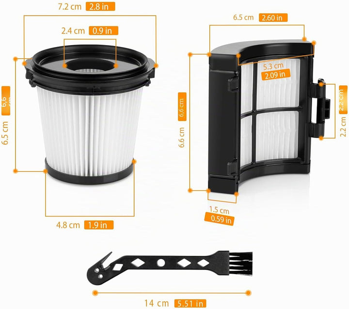 HOUSEMAX IW3612EUT Filter Kompatibel mit Shark IW3611EU, IW3611DE, IW3612EU, IW1611DE, IW1611EU, BU1