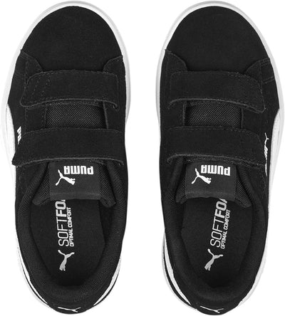 PUMA Unisex Smash 3.0 Sd V Ps Sneaker 30 EU Puma Schwarz Puma Weiss, 30 EU Puma Schwarz Puma Weiss