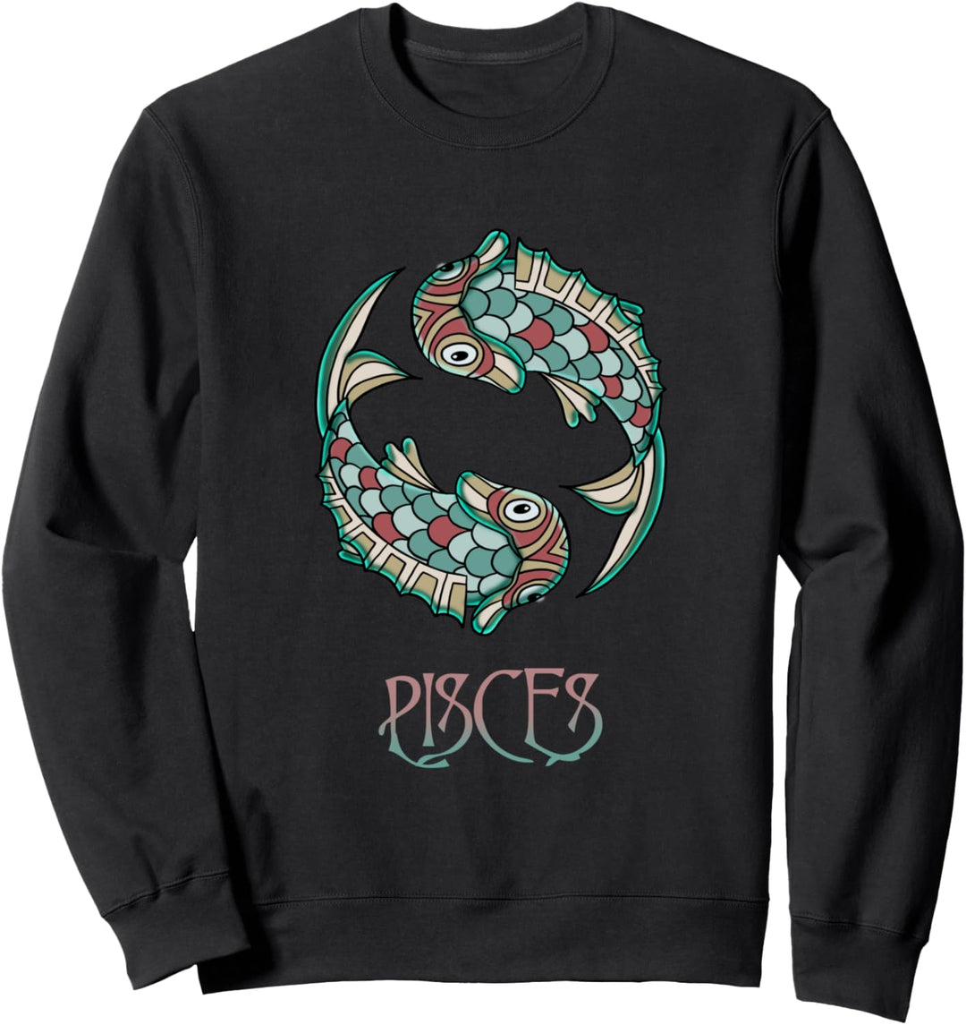 Fische Tierkreiszeichen Fische Astrologie April März Geburts Sweatshirt
