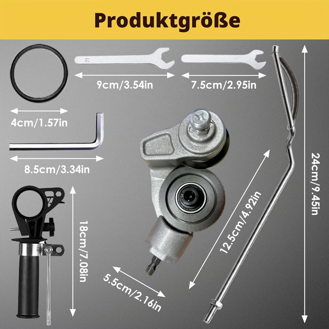 Elektrischer Bohrplattenschneider, Metall Plattenschneider mit AdaptSchneidaufsatz Bohrmaschine Meta