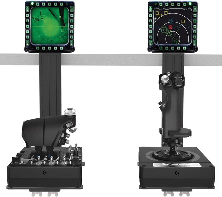 Hikig 2 Stück Hotas Schreibtischhalterung für Flug-Sim-Controller, Throttle, MFD Kompatibel mit Logi