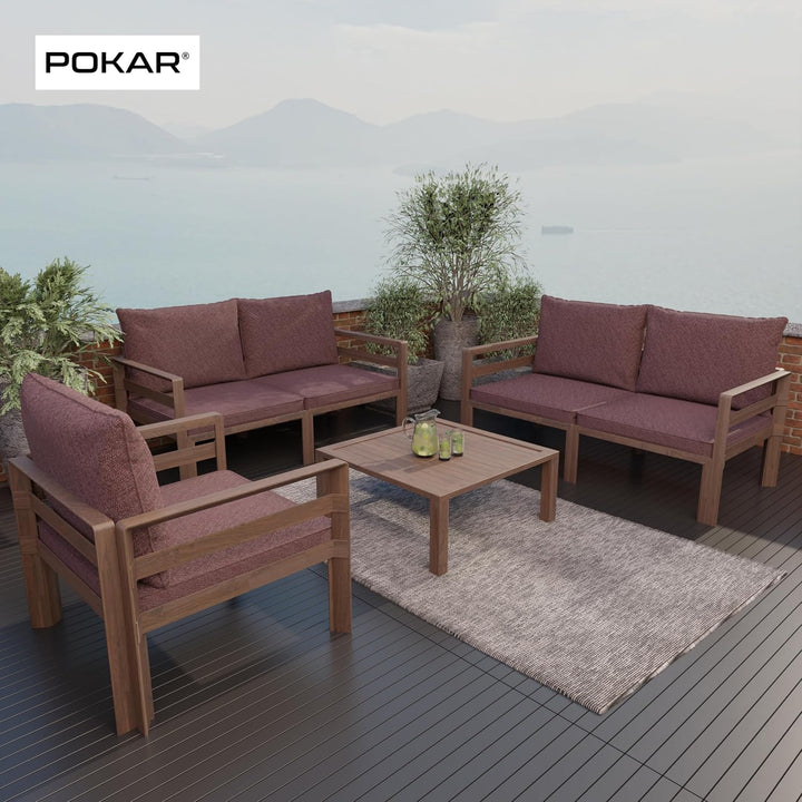 POKAR Loungekissen Sitzkissen Sitzauflagen Stuhl Stuhlkissen für Stuhl Rattanmöbel Gartenmöbel Kisse