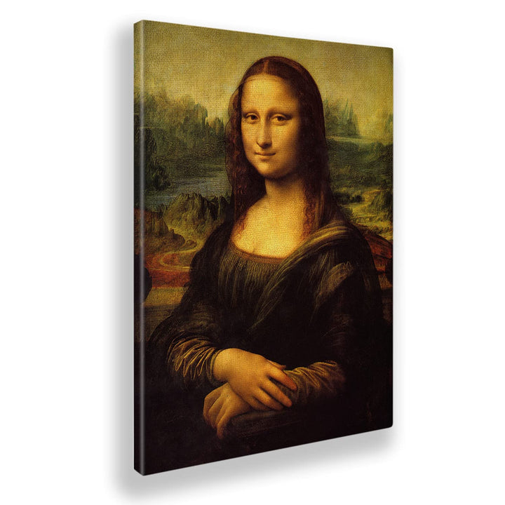 Giallobus - Gemälde - Leonardo Da Vinci - Gioconda - Leinwand - 50x70 - Bereit zum Aufhängen - Moder