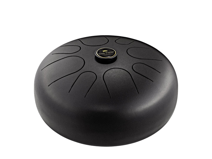 Sonic Energy 12" Edelstahl Zungentrommel – A Moll – Schwarz – Für Meditation, Yoga, Percussion – Ink