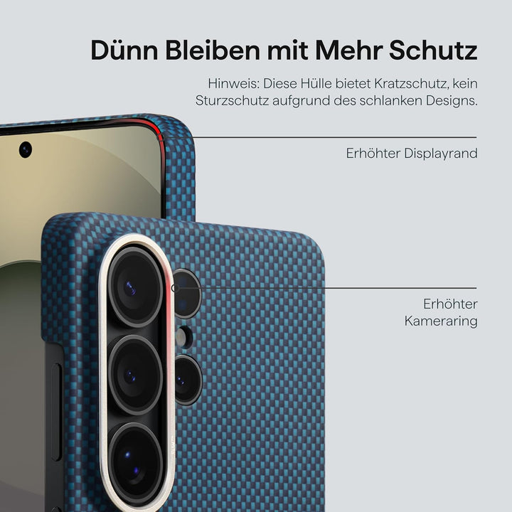 pitaka Hülle für Samsung Galaxy S26 Ultra Magnetische Handyhülle aus Aramidfaser mit Aaron Button Sc