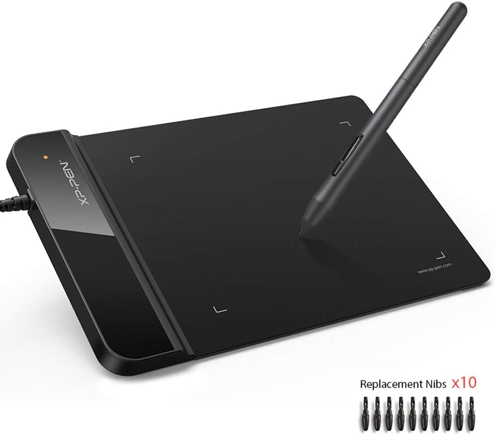 XP-PEN G430S Grafik-Tablet, Eingabestift, passiv, 8192 Ebenen, Grösse 4 x 3 Zoll, zum Spielen von OS