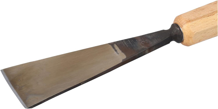 STUBAI Stemmeisen Stechbeitel Serie 52 - Form 3 | Gerades Flacheisen - 45 mm, mit Holzgriff, zum Vor
