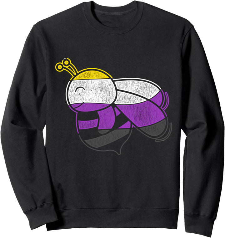 LGBTQ Tier Queer Genderfluid Süsses Nicht Binär Biene Sweatshirt