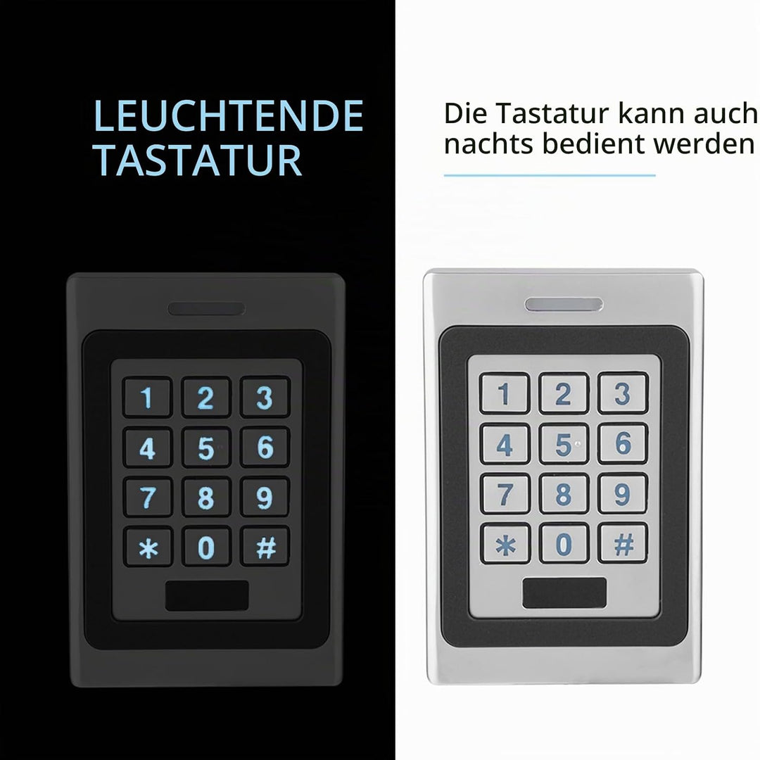 ASHATA RFID Türöffner Codeschloss, wasserdichte Tür Zutrittskontrollsystem Access Control System,RFI