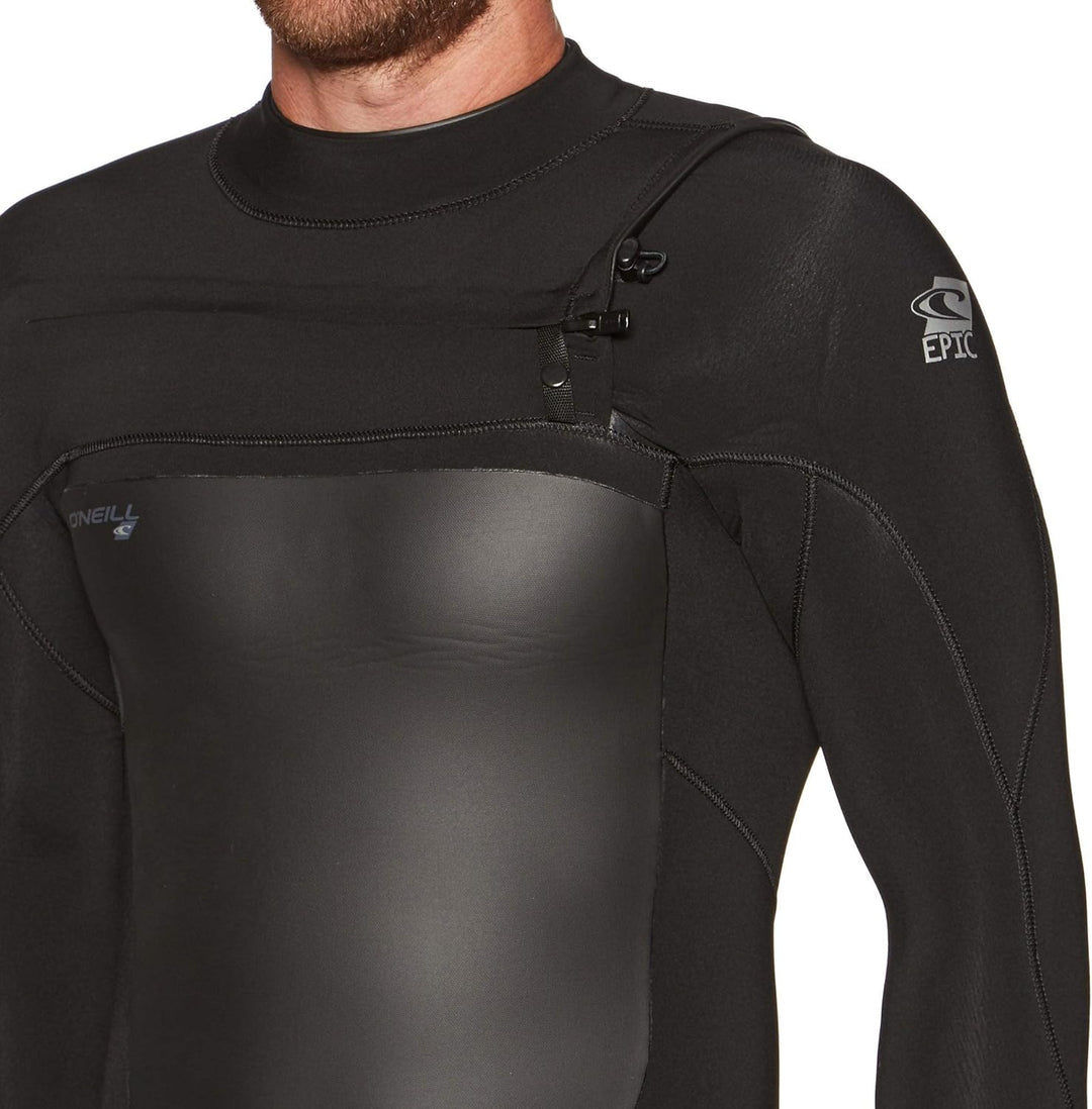 O';Neill Herren Epic 5 / 4mm Brust Zip Neoprenanzug Schwarz - Seamless Paddlezones. Fluidflex Firewa