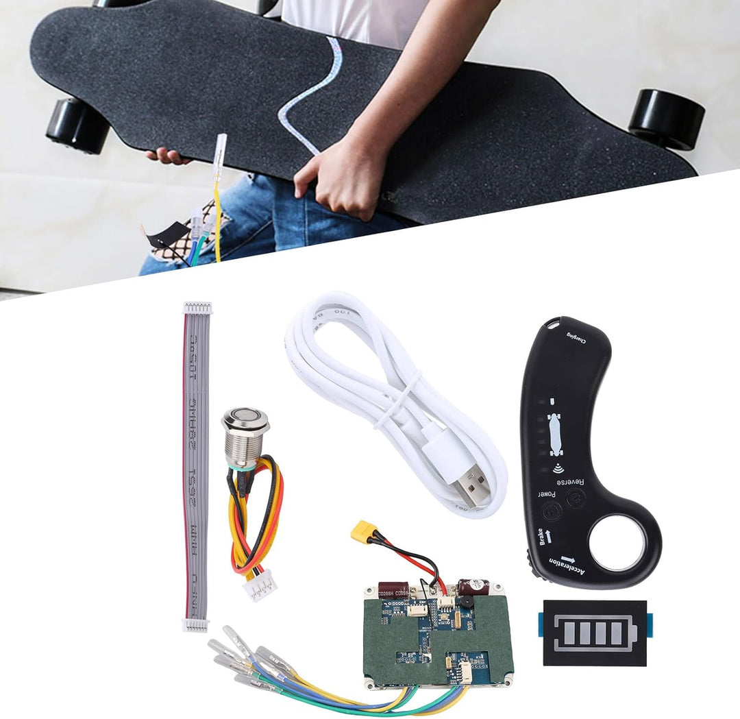 BuyWeek Elektrisches Skateboard Controller ESC Set, Fernbedienung Elektrisch Longboard Controller Si