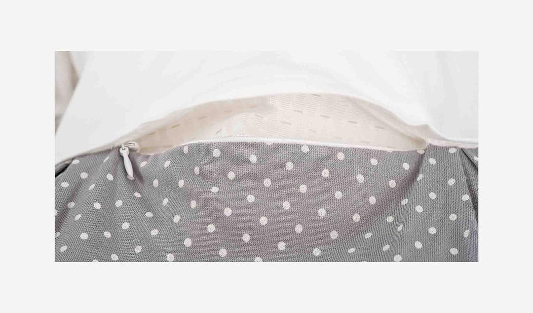Träumeland S0100157 Babyschlafsack LIEBMICH 3 teilig Set Pünktchen grau, Grösse 80/86, mehrfarbig