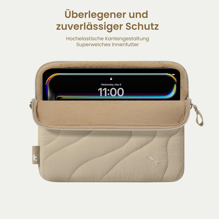 tomtoc 360° Puffy Schutztasche Hülle für 11 Zoll iPad Air M3/M2 2025-2024, 11 Zoll iPad Pro M4 OLED
